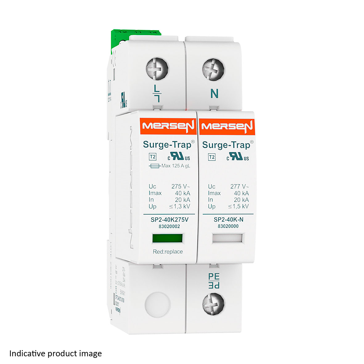MERSEN - SPD T2,40KA,UC320V,1+1 TT,2P,R 83020119