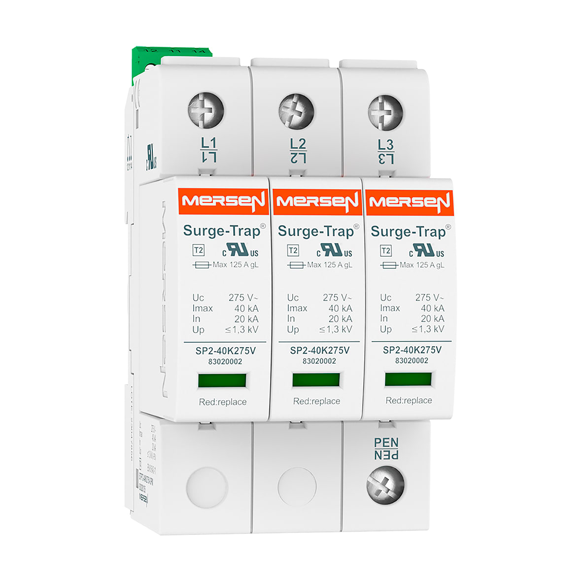MERSEN - SPD T2,40KA,UC275V,3+0 TNC,R