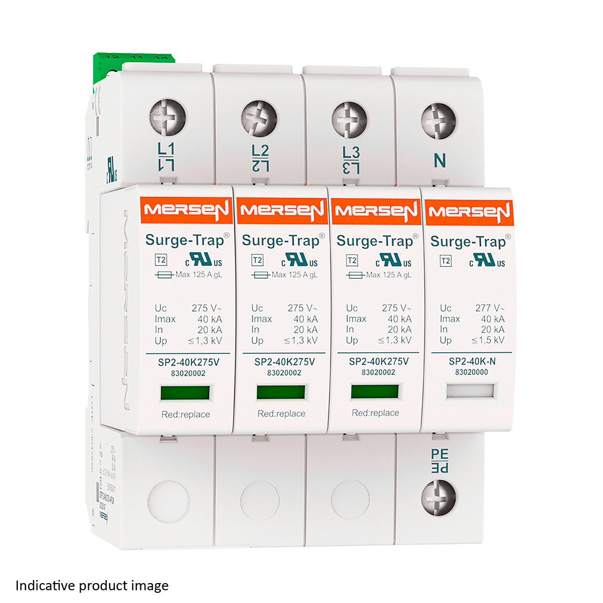 MERSEN - SPD T2,40KA,UC150V,3+1 TT,4P, 83020144