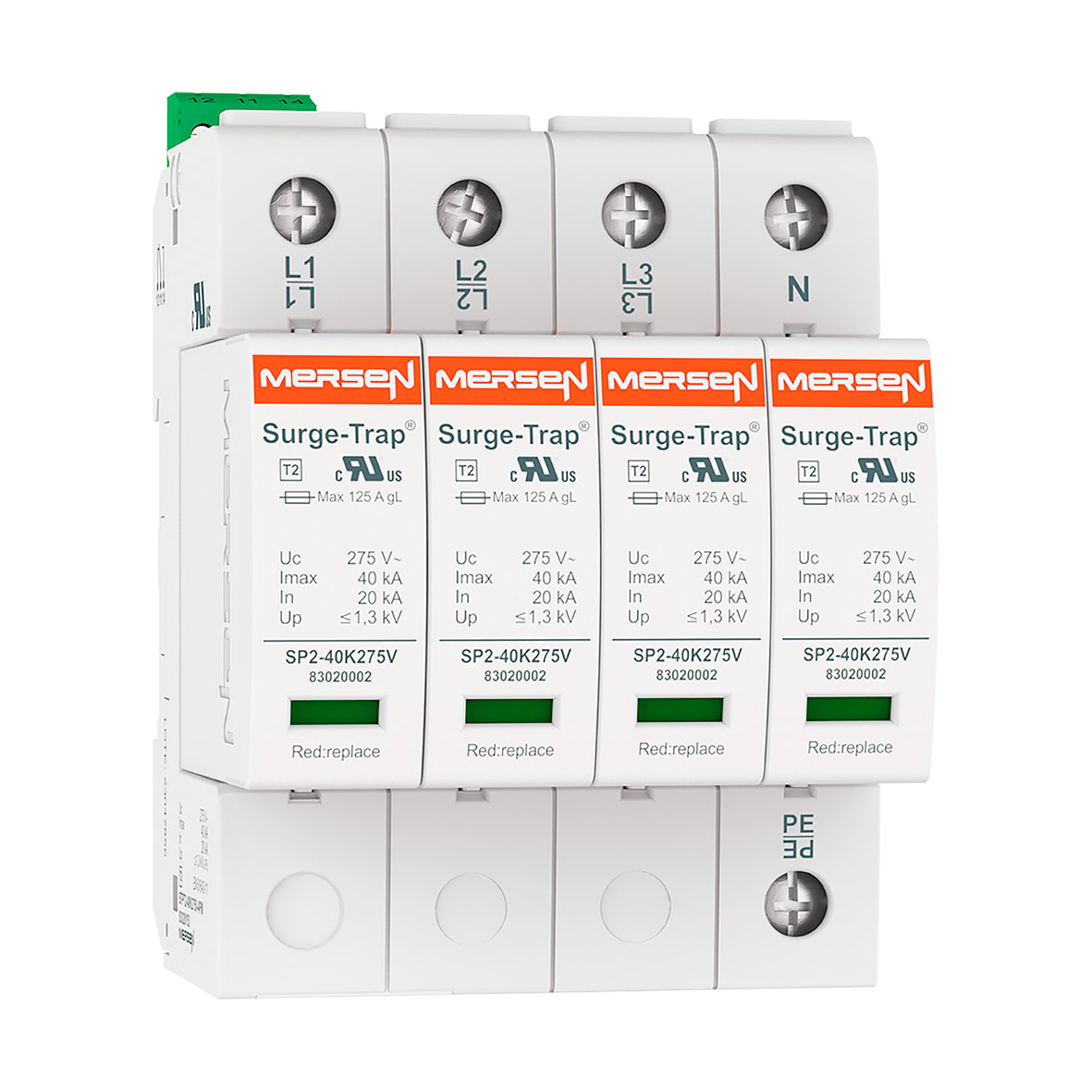 MERSEN - SPD T2,40KA,UC275V,4+0 TNS,R