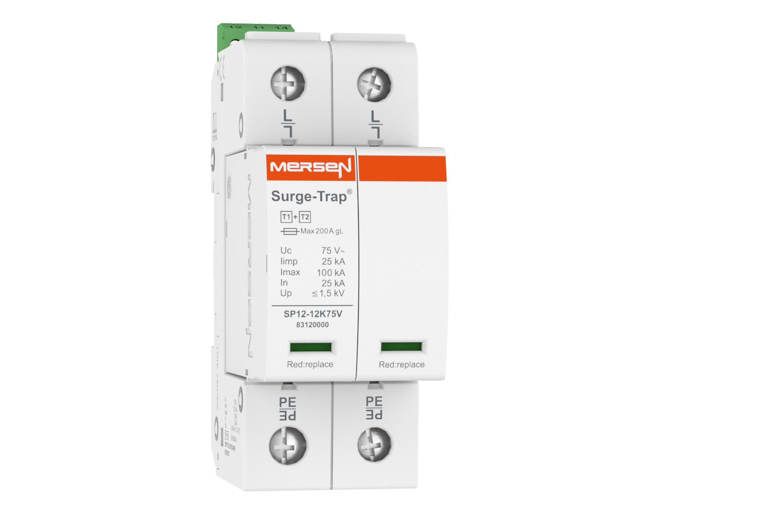 MERSEN - SPD T1+2,12.5KA,UC75V,2+0,R 83120127