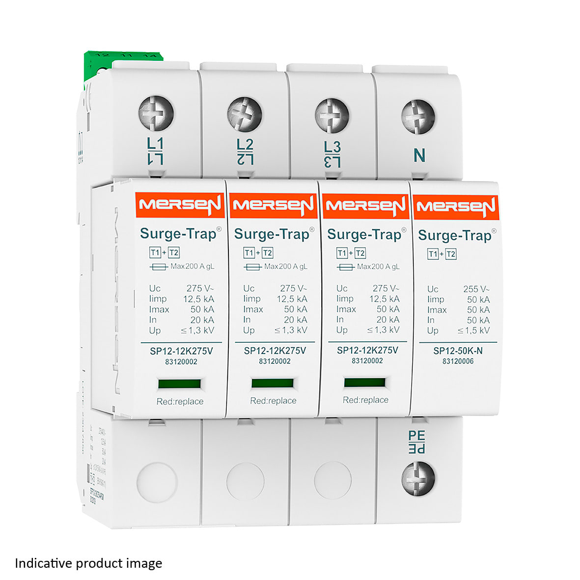 MERSEN - SPD T1+2,12.5KA,UC150V,3+1 TT, 83120136
