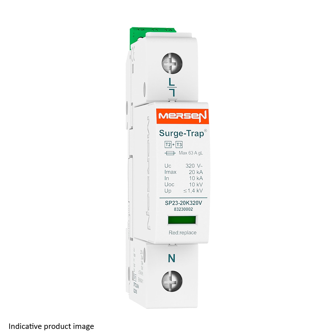 MERSEN - SPD T2+3,20KA,UC150V,L-N,1P,R 83230101