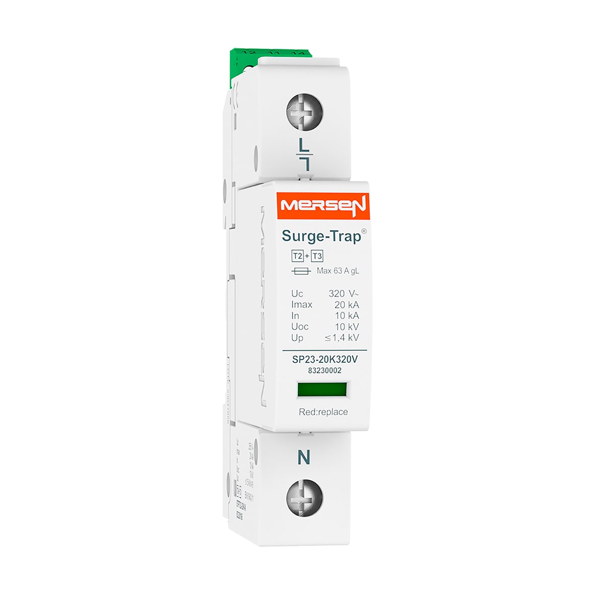 MERSEN - SPD T2+3,20KA,UC320V,L-N,1P, 83230103