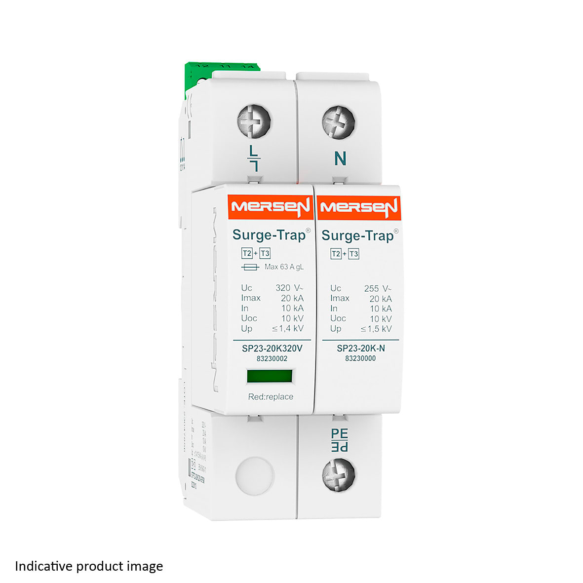MERSEN - SPD T2+3,20KA,UC320V,1+1 TT,2P 83230112