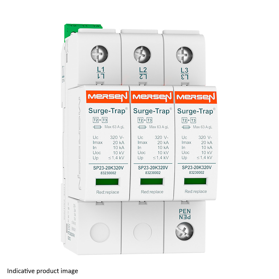 MERSEN - SPD T2+3,20KA,UC150V,3+0 TNC,R