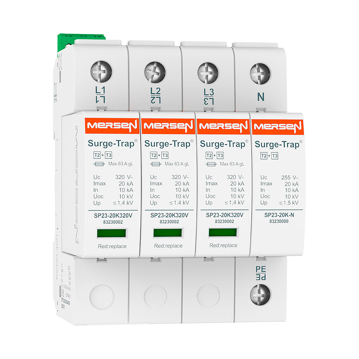 MERSEN - SPD T2+3,20KA,UC320V,3+1,R