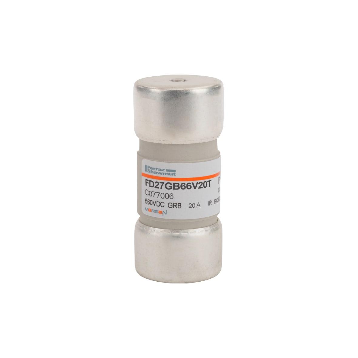 MERSEN - FUSIBILE 27X60 660V DC 20A CON PERC.