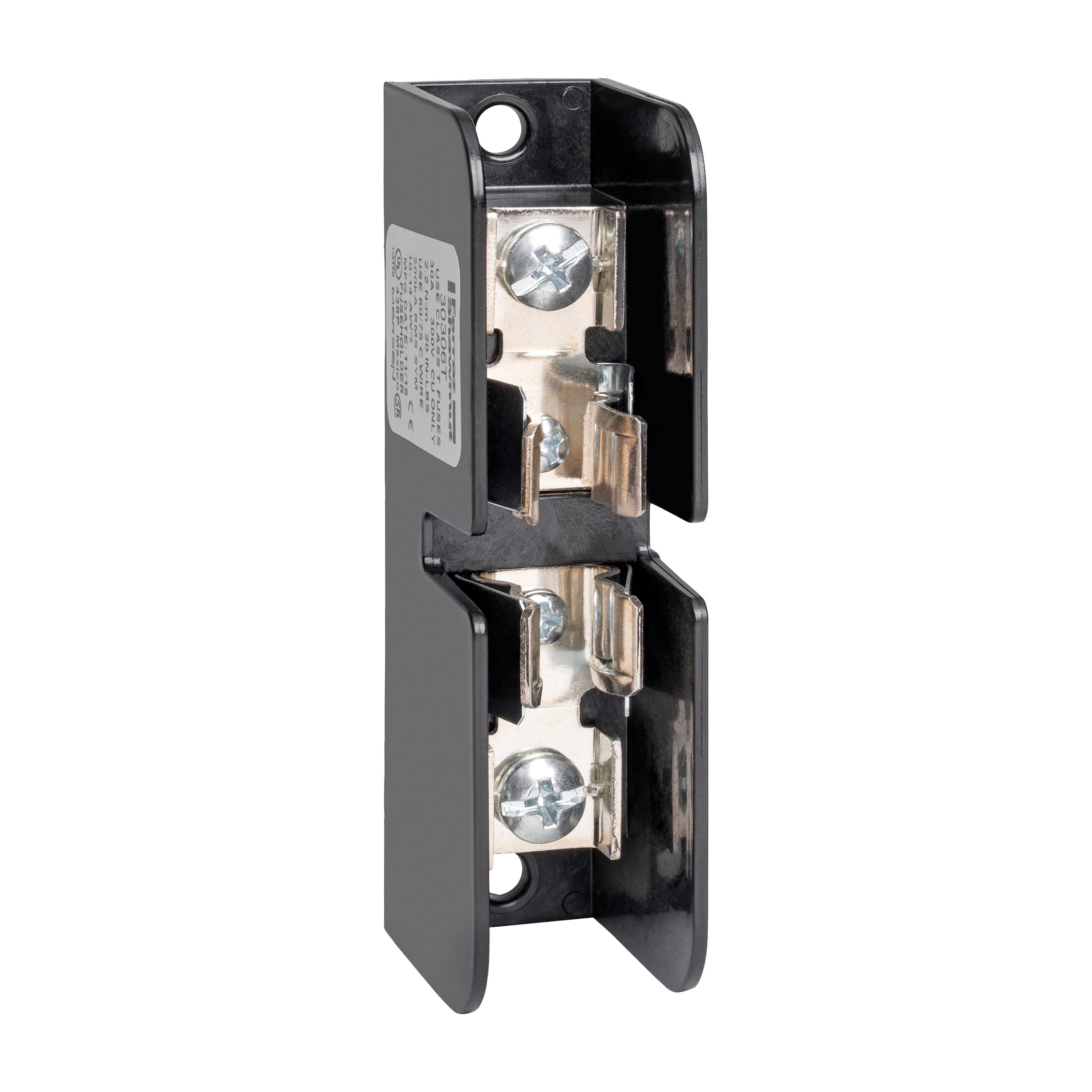 MERSEN - Blocco fusibili 300VAC/DC Classe T 30A 1P Box con staffa di serraggio rinforzata