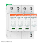 MERSEN - SPD Type 1+2, 12.5kA, Uc150V, 3+1 TT, 4 Poles, 4 Modules, Pluggable, Remote