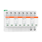 MERSEN - SPD Type 1+2, 25kA, Uc275V, 4+0 TNS, 4 Poles, 8 Modules, Pluggable, Remote