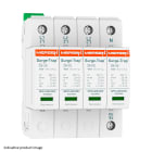 MERSEN - SPD Type 2+3, 20kA, Uc150V, 4+0 TNS, 4 Poles, 4 Modules, Pluggable, Remote