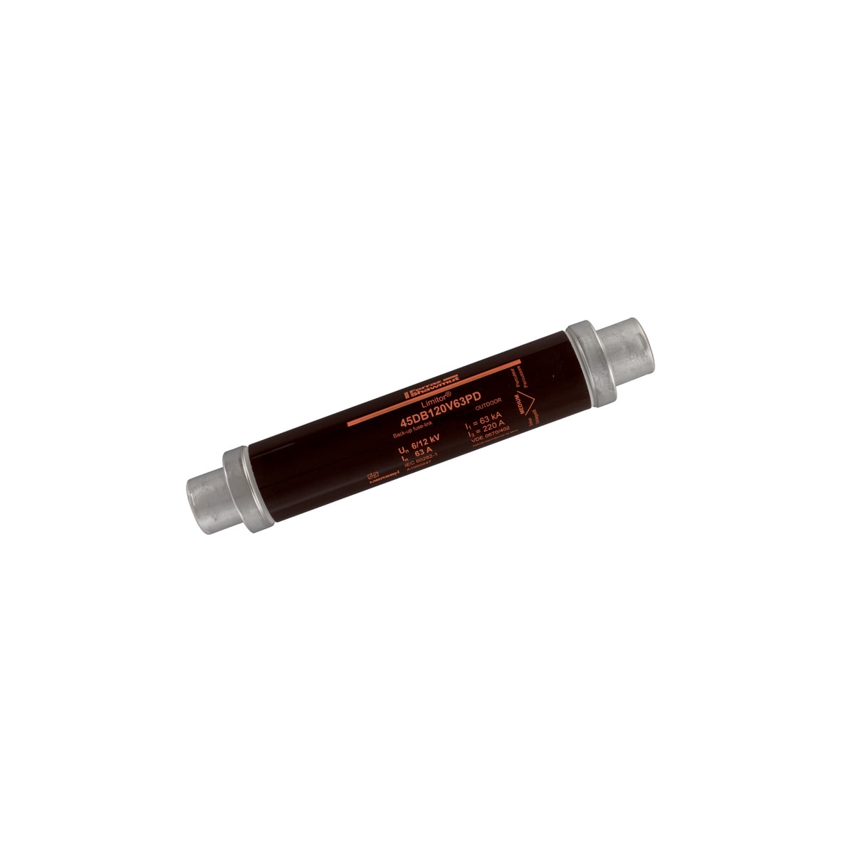 MERSEN - Fusibile di backup HV DIN VDE T402 12kVAC 63A d65mm, L292mm Percussore 80N