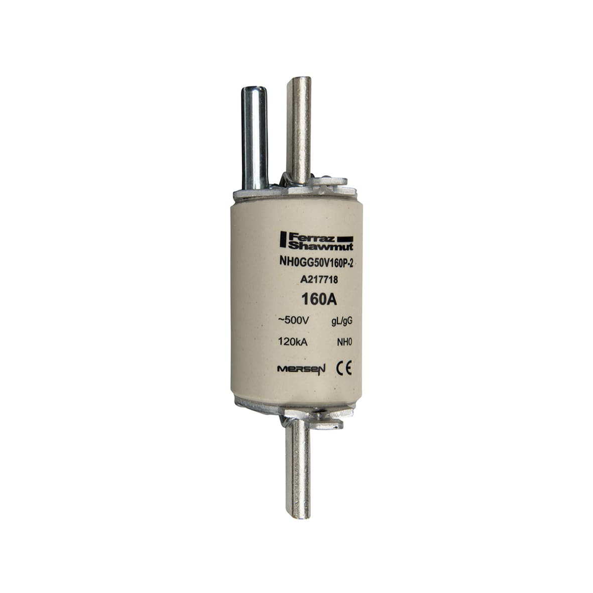 MERSEN - Fusibile NH0 gG 500VAC 160A Placche Attive Percussore