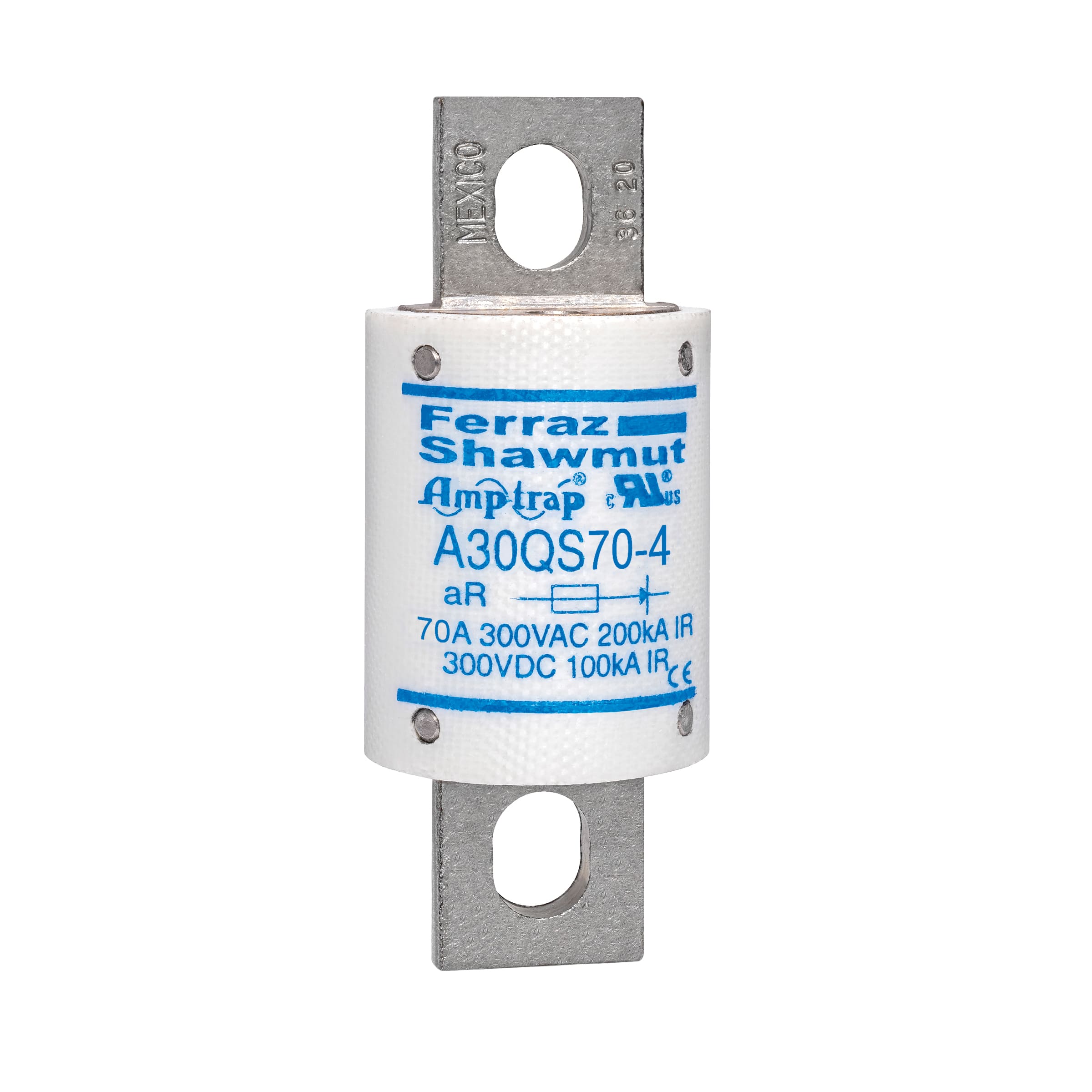 MERSEN - Fusibile ad alta velocità Amp-Trap® A30QS 300VAC 300VDC 70A Coltello