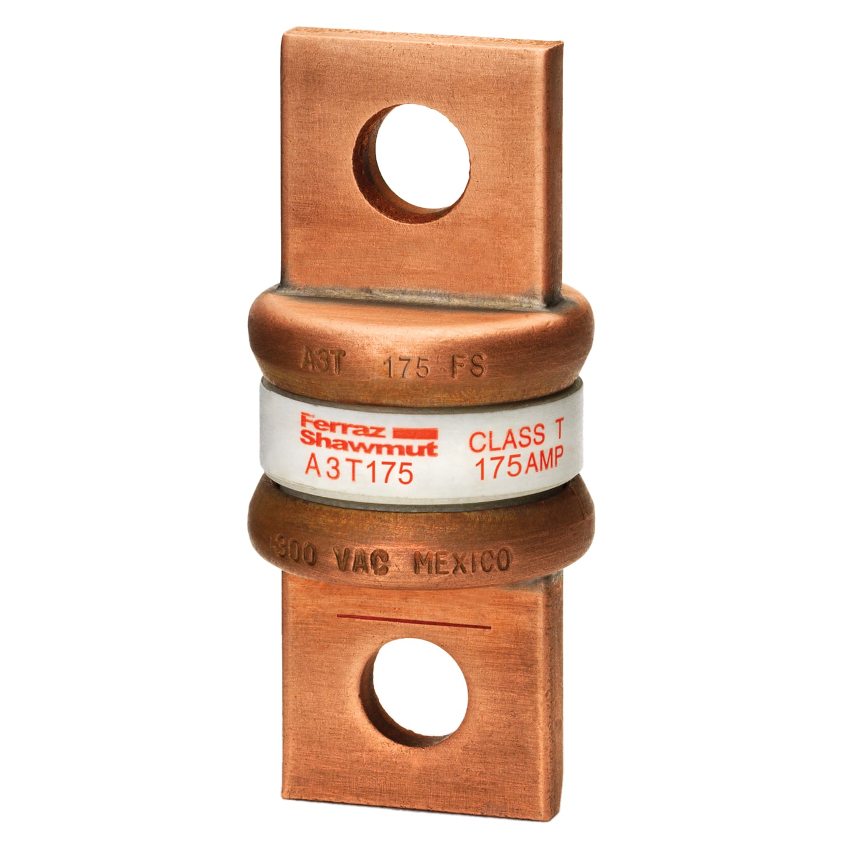 MERSEN - Fusibile A3T - Classe T - Ad azione rapida 300VAC 160VDC 175A Coltello