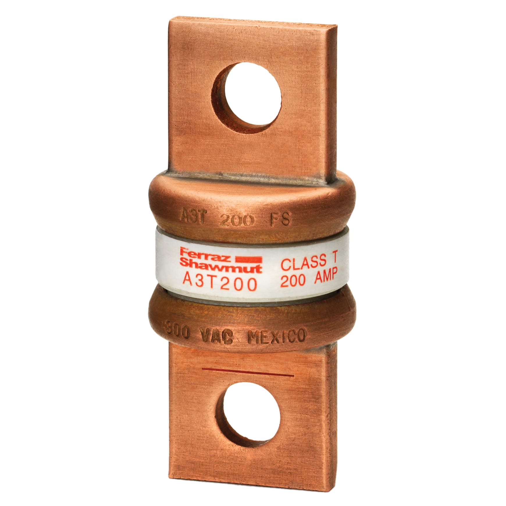 MERSEN - Fusibile A3T - Classe T - Ad azione rapida 300VAC 160VDC 200A Coltello