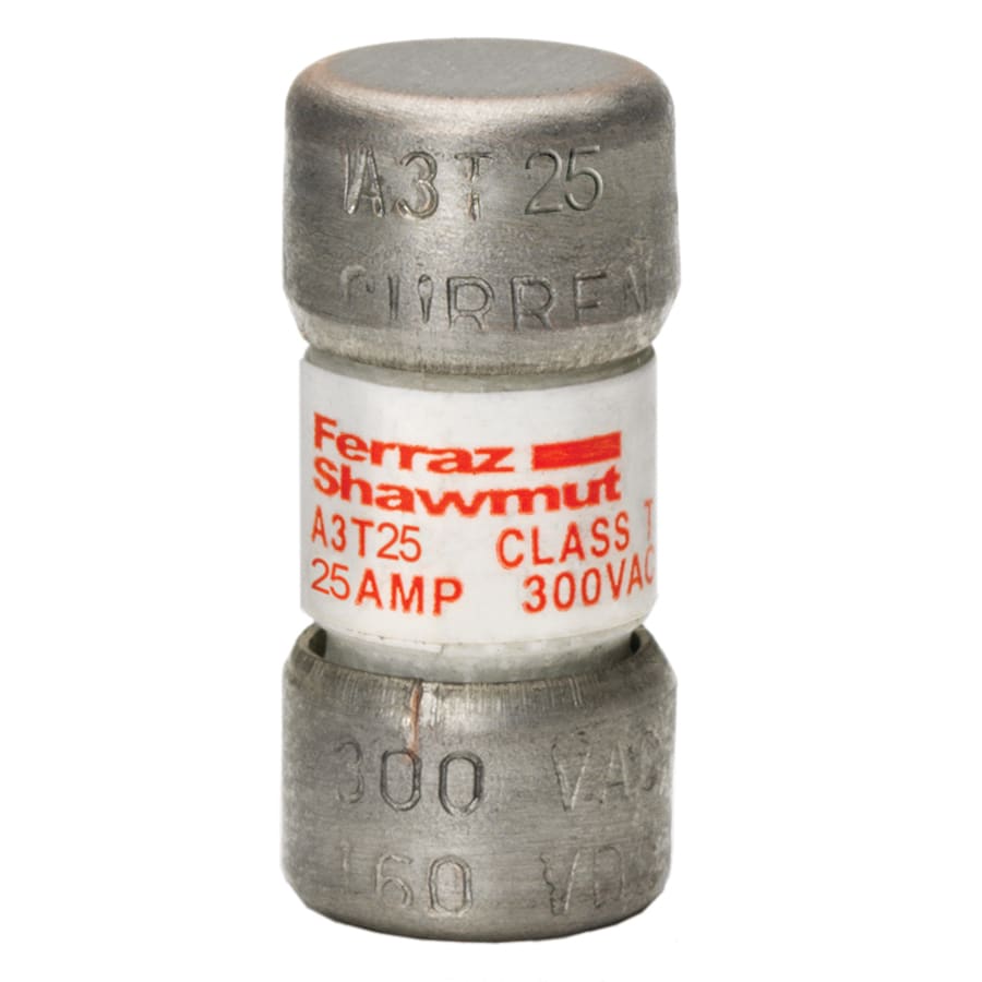 MERSEN - Fusibile A3T - Classe T - Ad azione rapida 300VAC 160VDC 25A Cilindrico