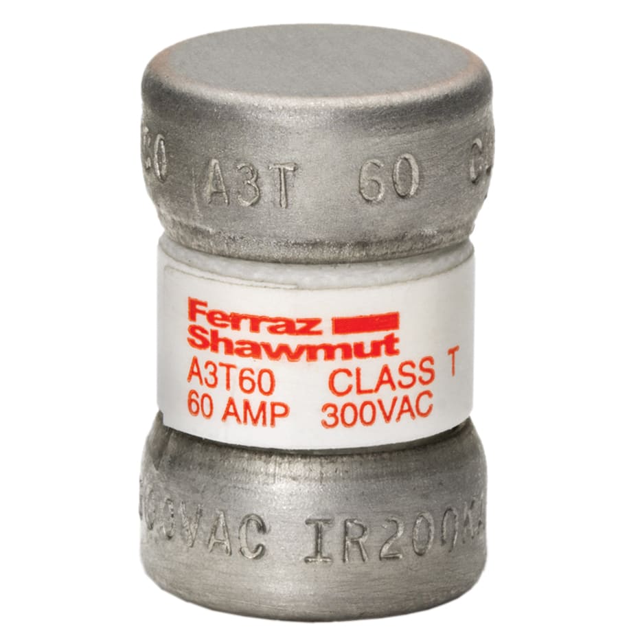 MERSEN - Fusibile A3T - Classe T - Ad azione rapida 300VAC 160VDC 60A Cilindrico