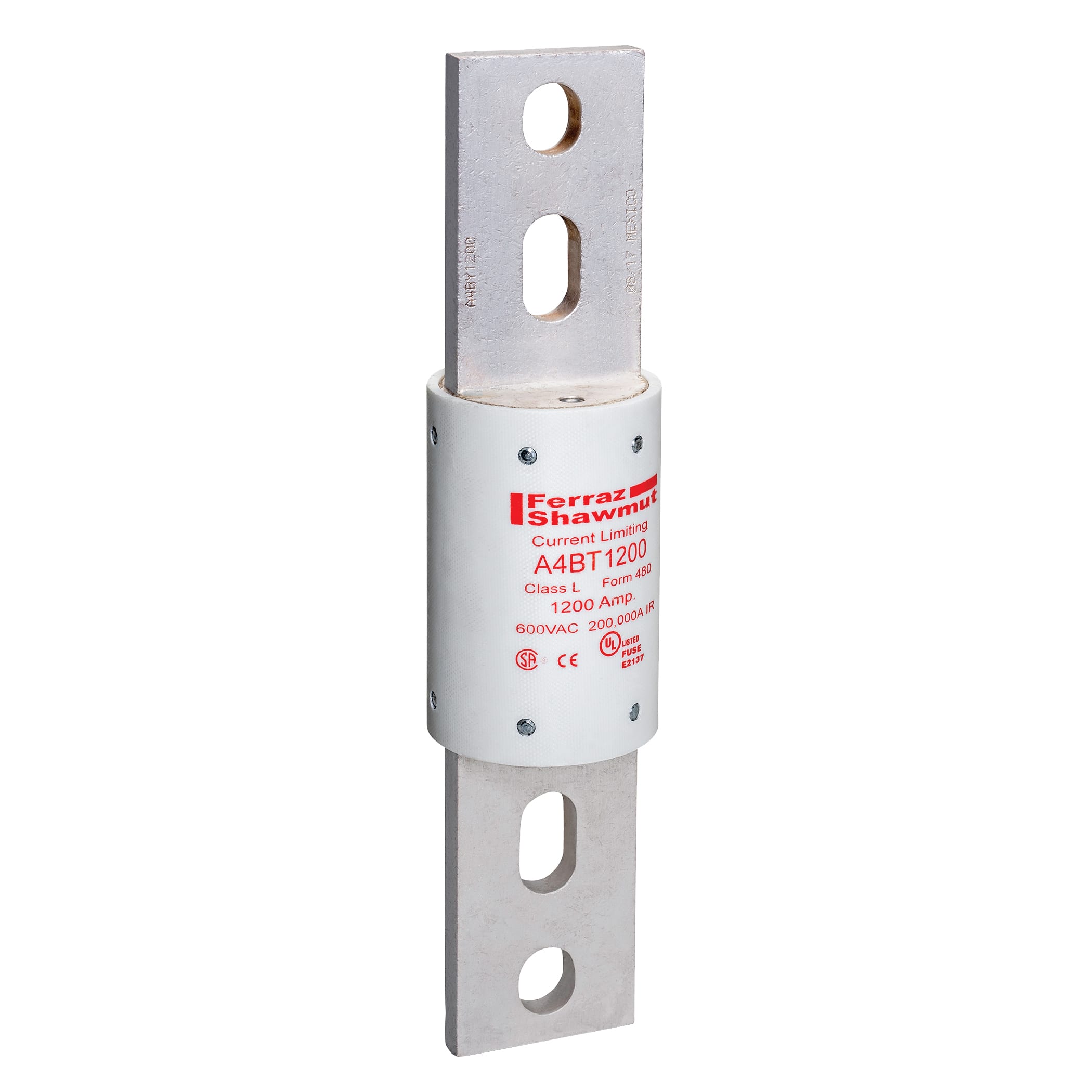 MERSEN - Fusibile A4BT - Classe L - Ritardati 600VAC 500VDC 1200A Coltello
