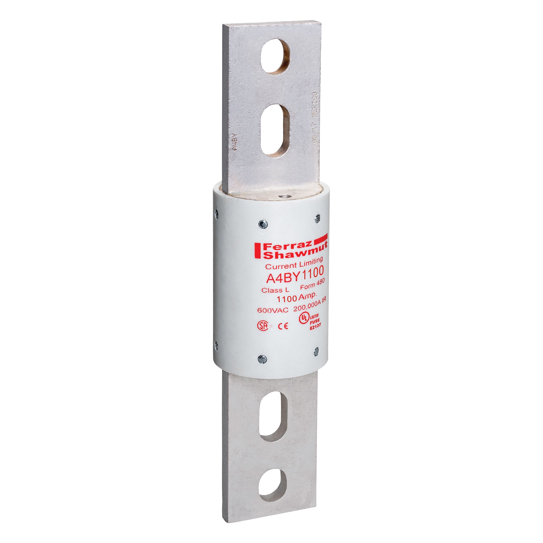 MERSEN - Fusibile A4BY - Classe L - Ritardati 600VAC 300VDC 1100A Coltello