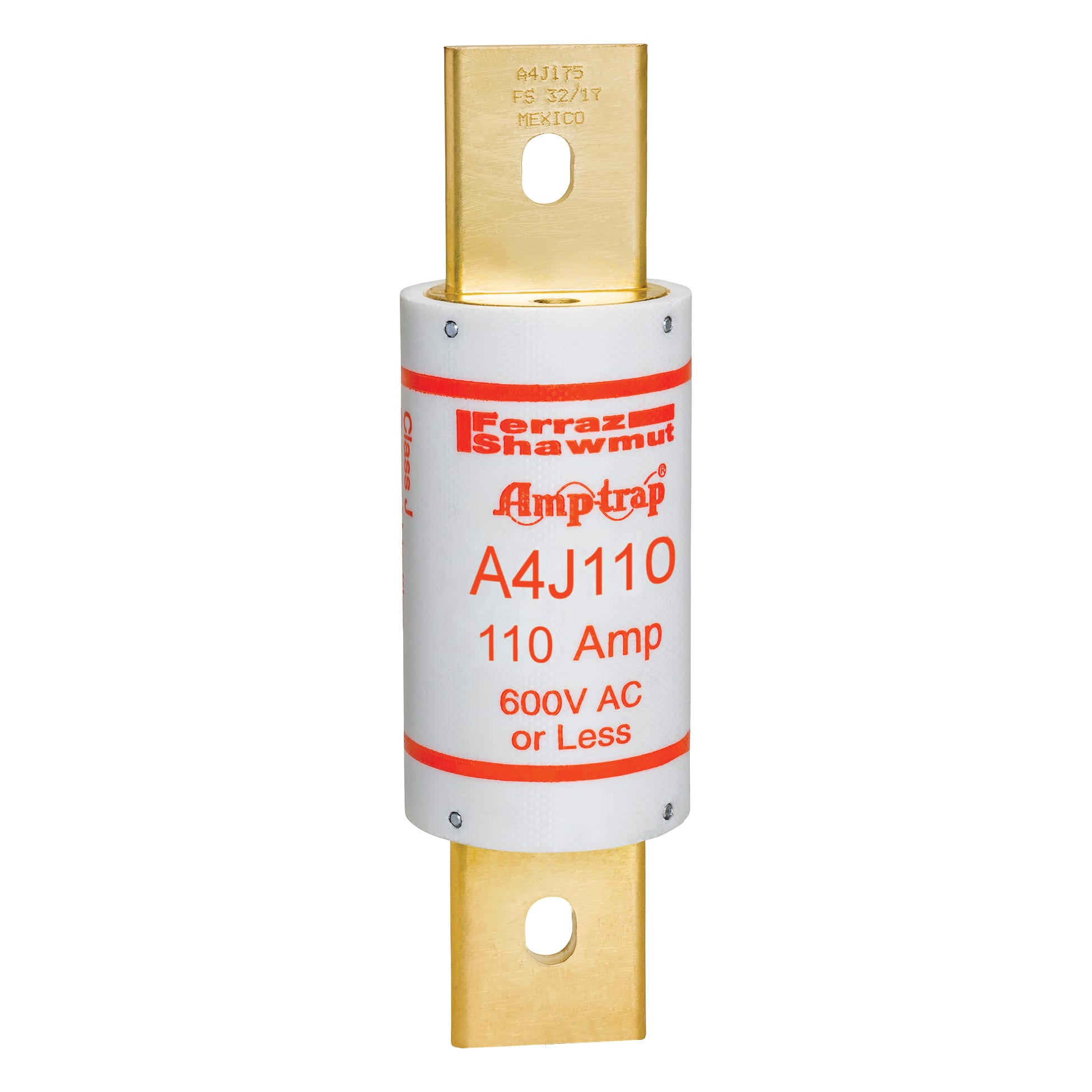 MERSEN - Fusibile A4J - Classe J - Ad azione rapida 600VAC 300VDC 110A Coltello