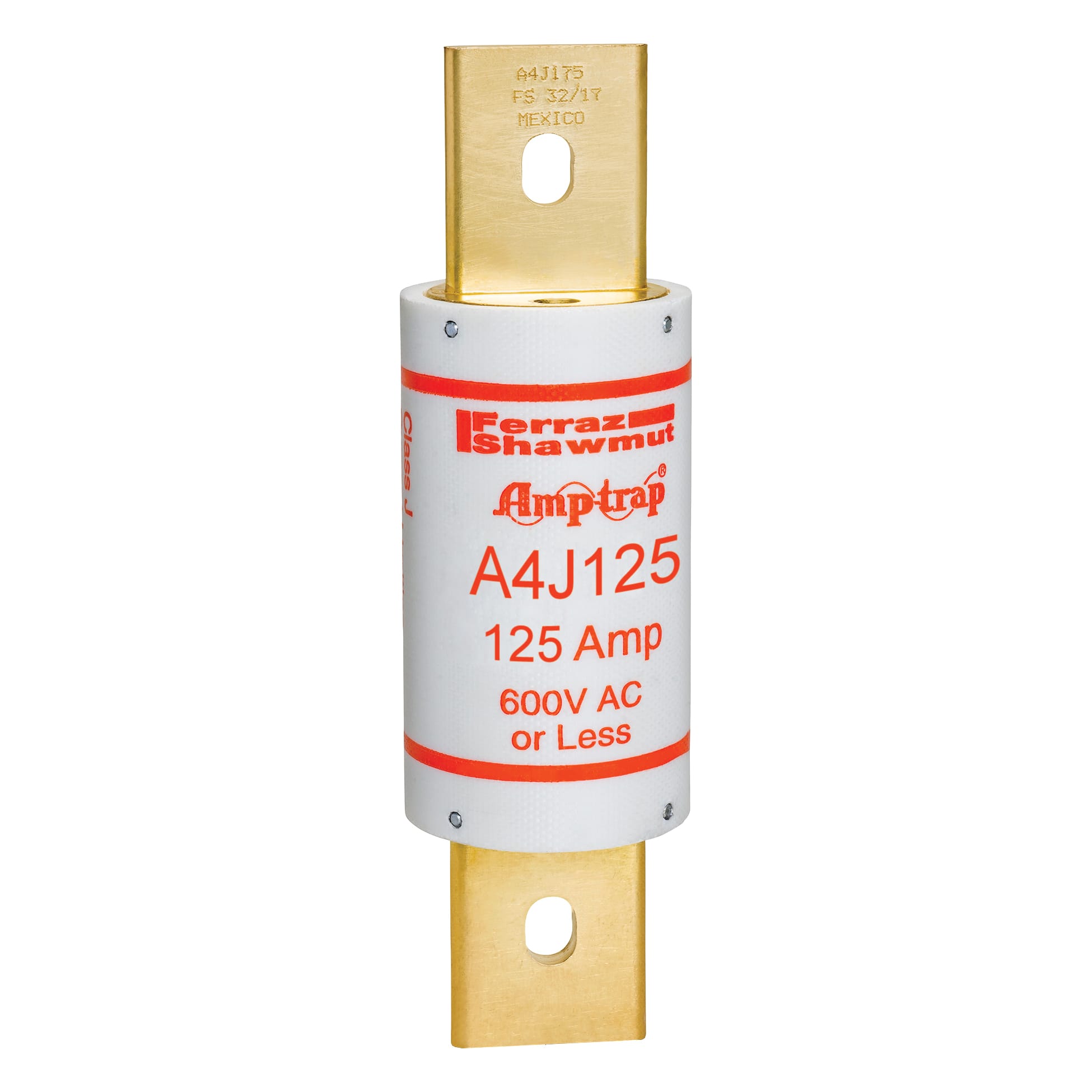 MERSEN - Fusibile A4J - Classe J - Ad azione rapida 600VAC 300VDC 125A Coltello