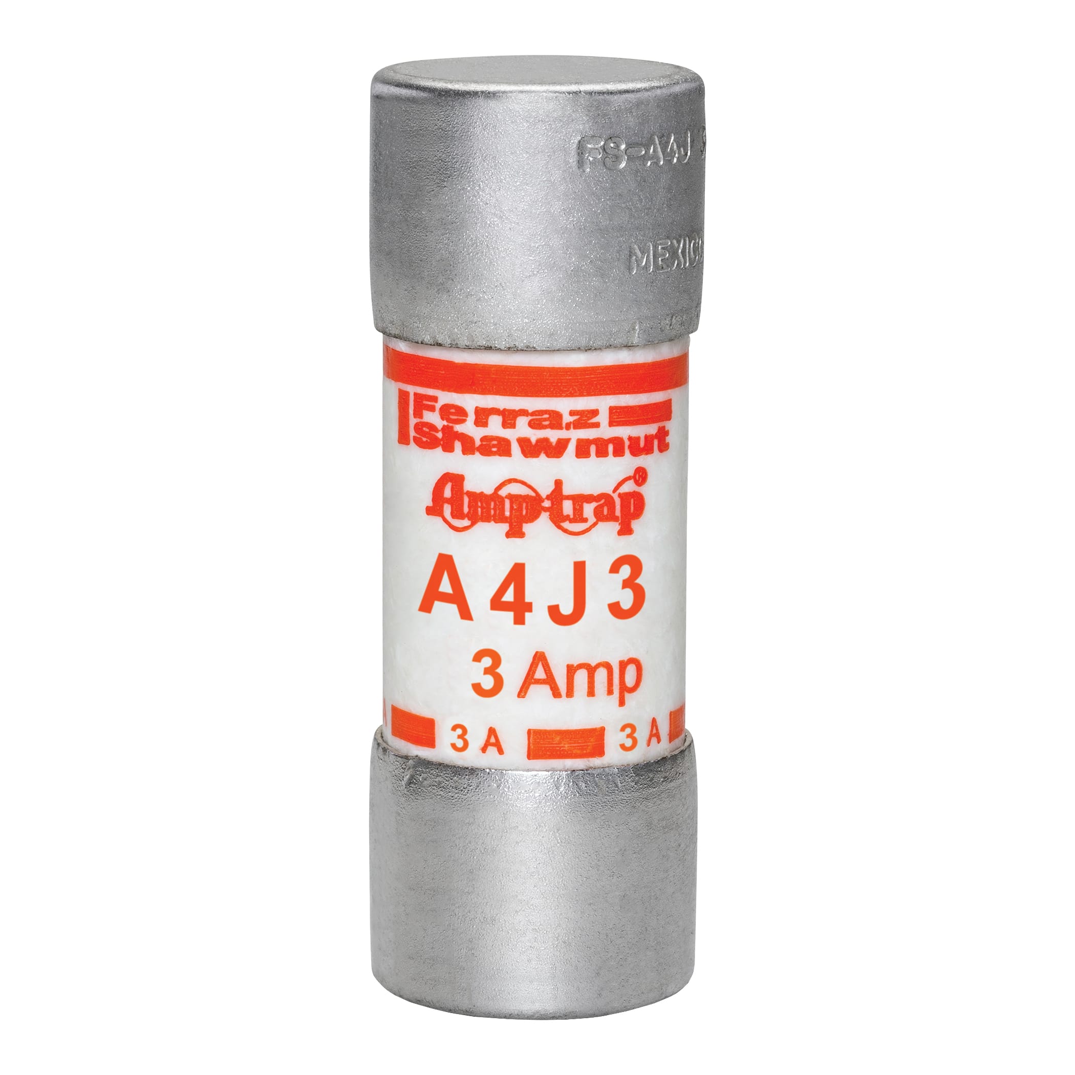 MERSEN - Fusibile A4J - Classe J - Ad azione rapida 600VAC 300VDC 3A Cilindrico