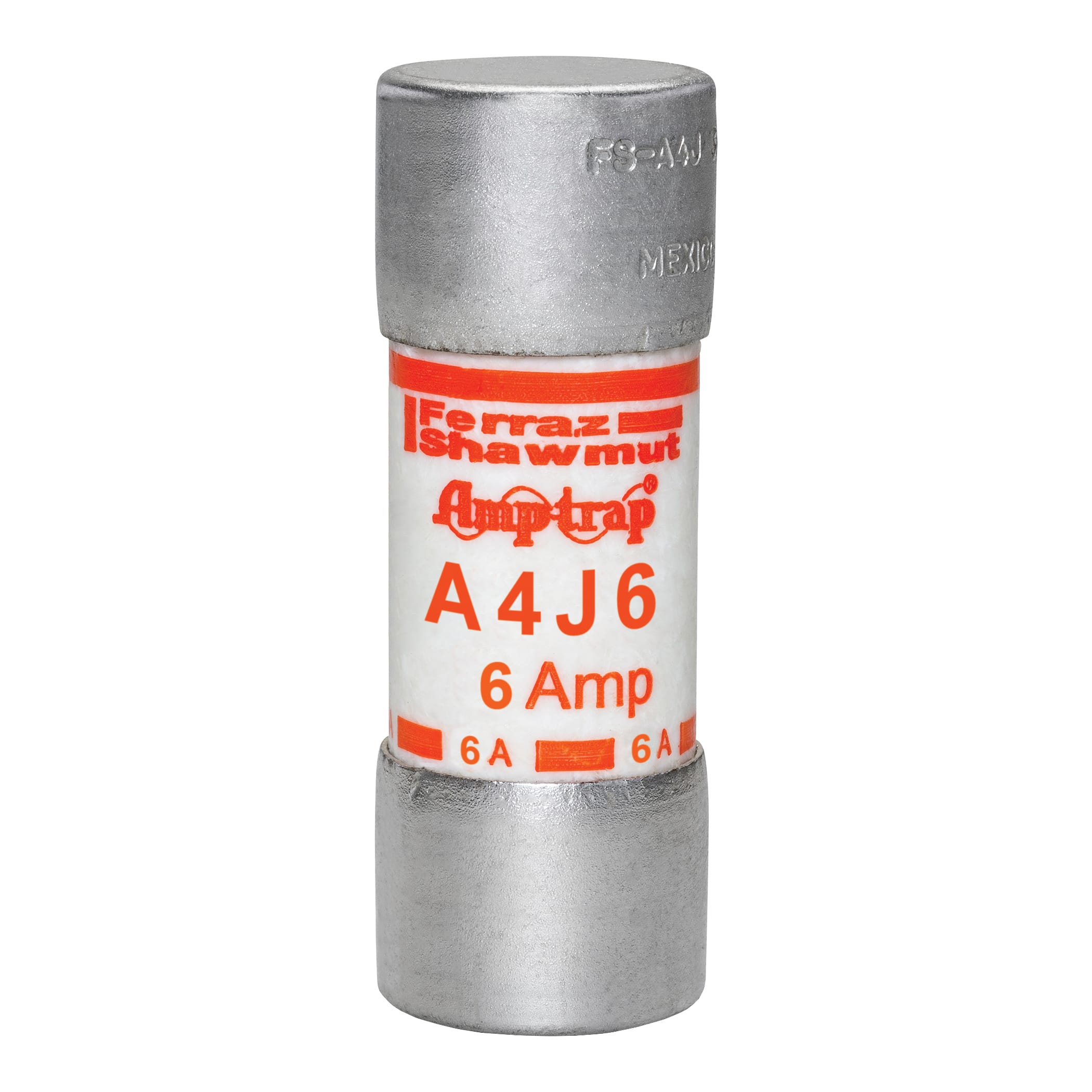 MERSEN - Fusibile A4J - Classe J - Ad azione rapida 600VAC 300VDC 6A Cilindrico