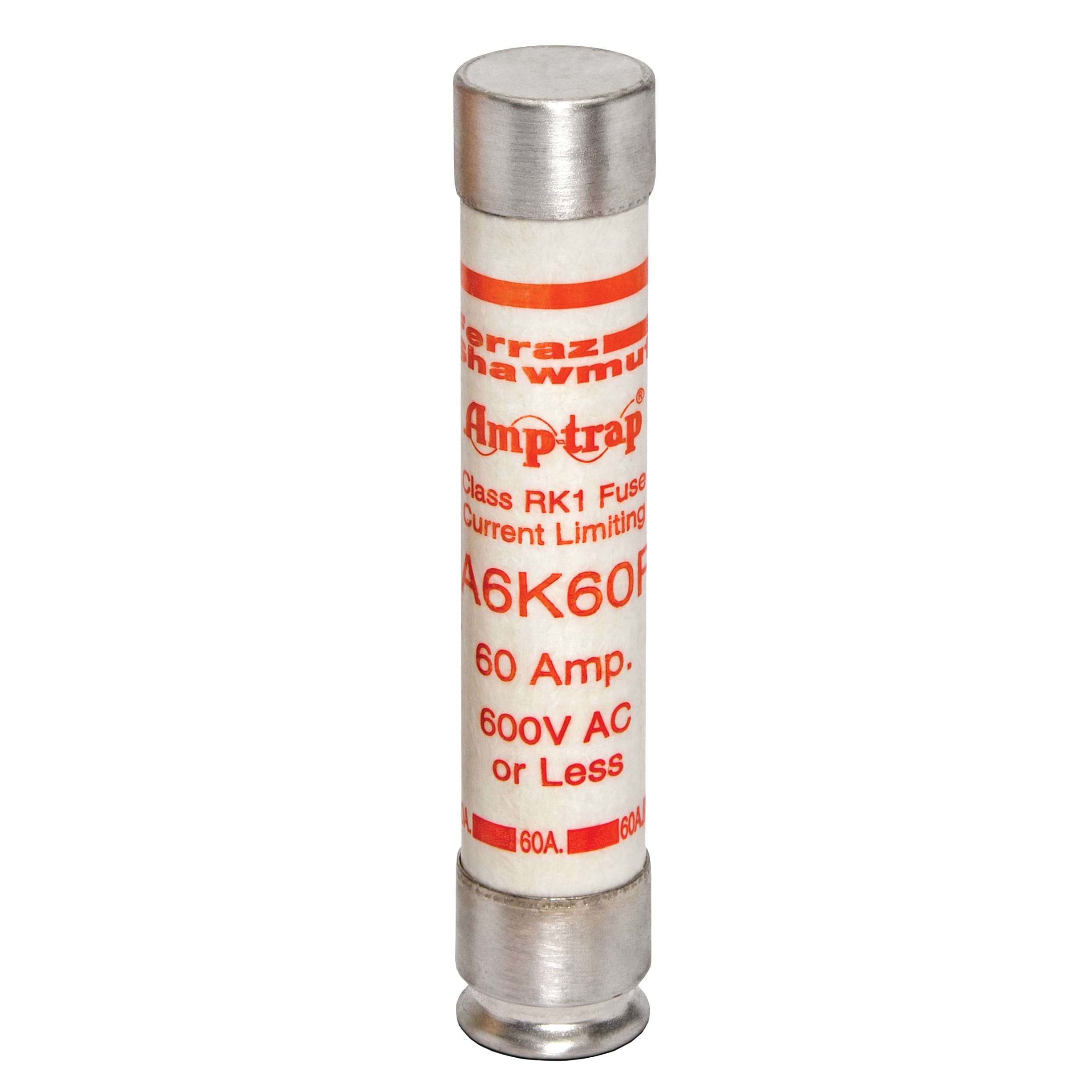 MERSEN - Fusibile A6K-R - Classe RK1 - Ad azione rapida 600VAC 300VDC 60A Cilindrico