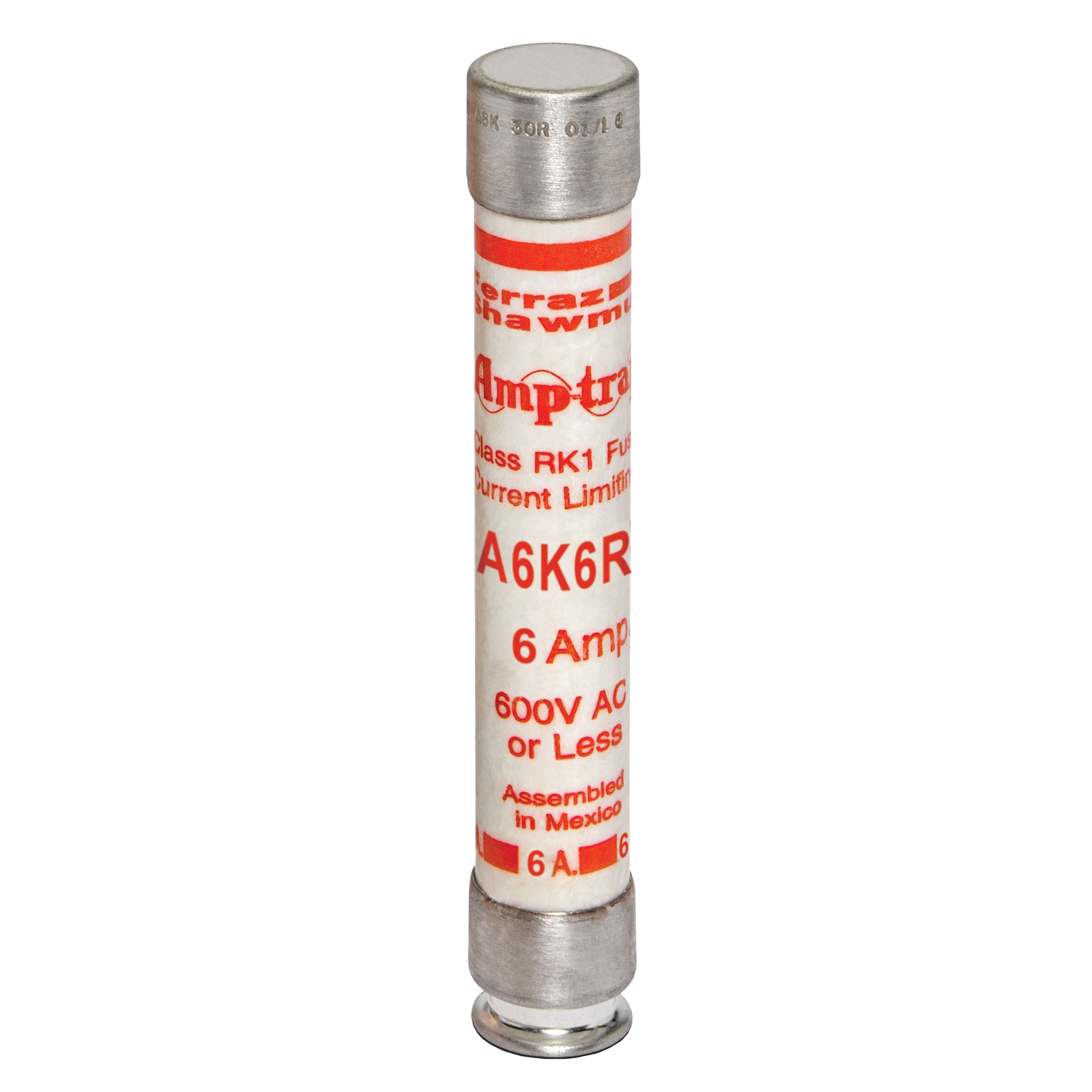 MERSEN - Fusibile A6K-R - Classe RK1 - Ad azione rapida 600VAC 300VDC 6A Cilindrico