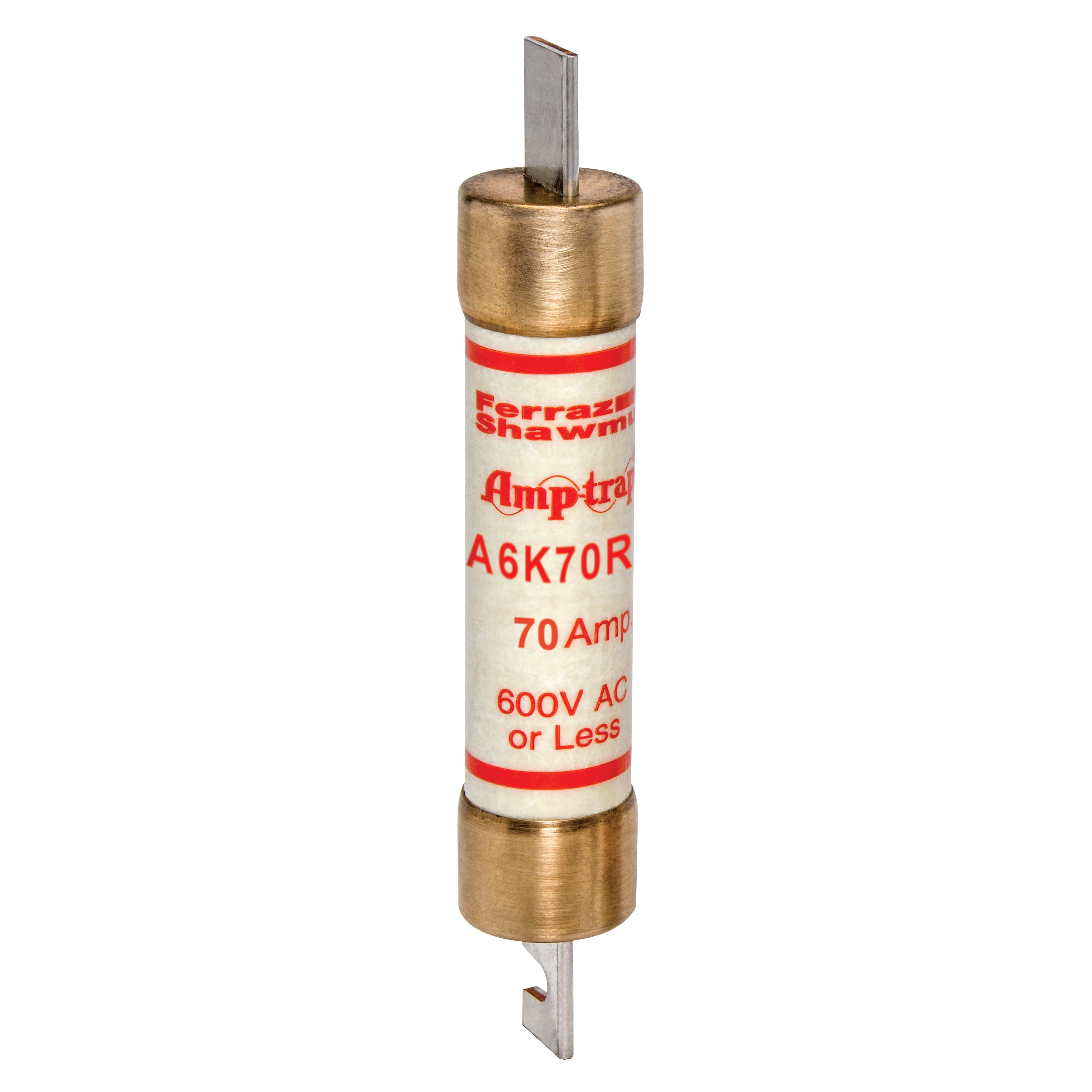 MERSEN - Fusibile A6K-R - Classe RK1 - Ad azione rapida 600VAC 300VDC 70A Coltello