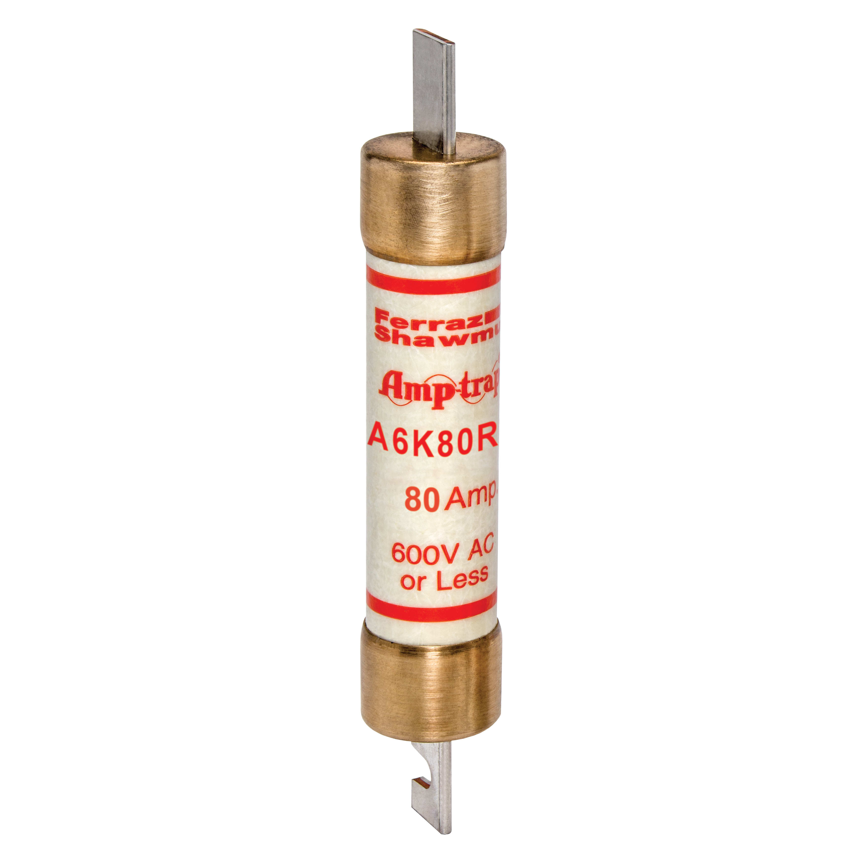 MERSEN - Fusibile A6K-R - Classe RK1 - Ad azione rapida 600VAC 300VDC 80A Coltello