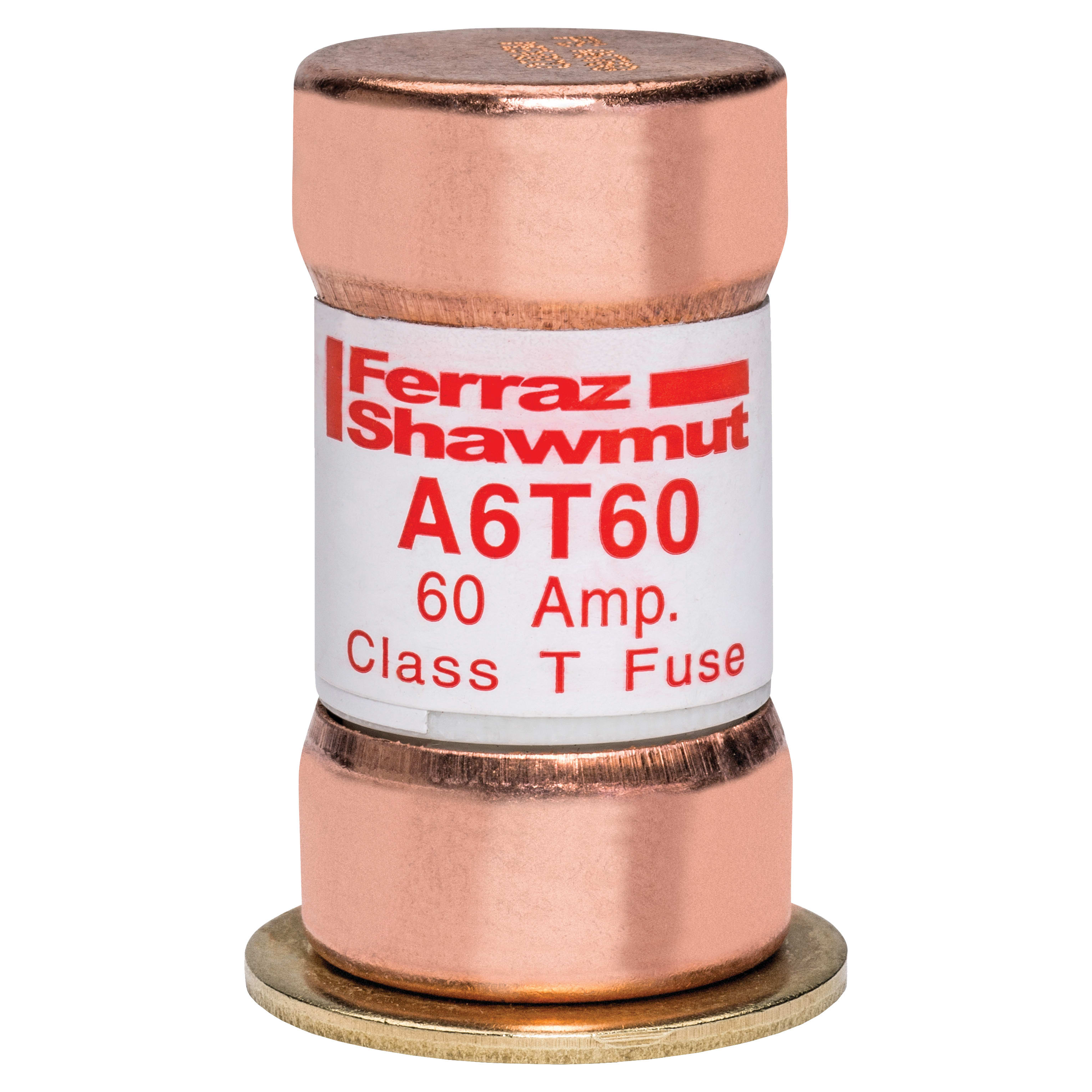 MERSEN - Fusibile A6T - Classe T - Ad azione rapida 600VAC 300VDC 60A Cilindrico