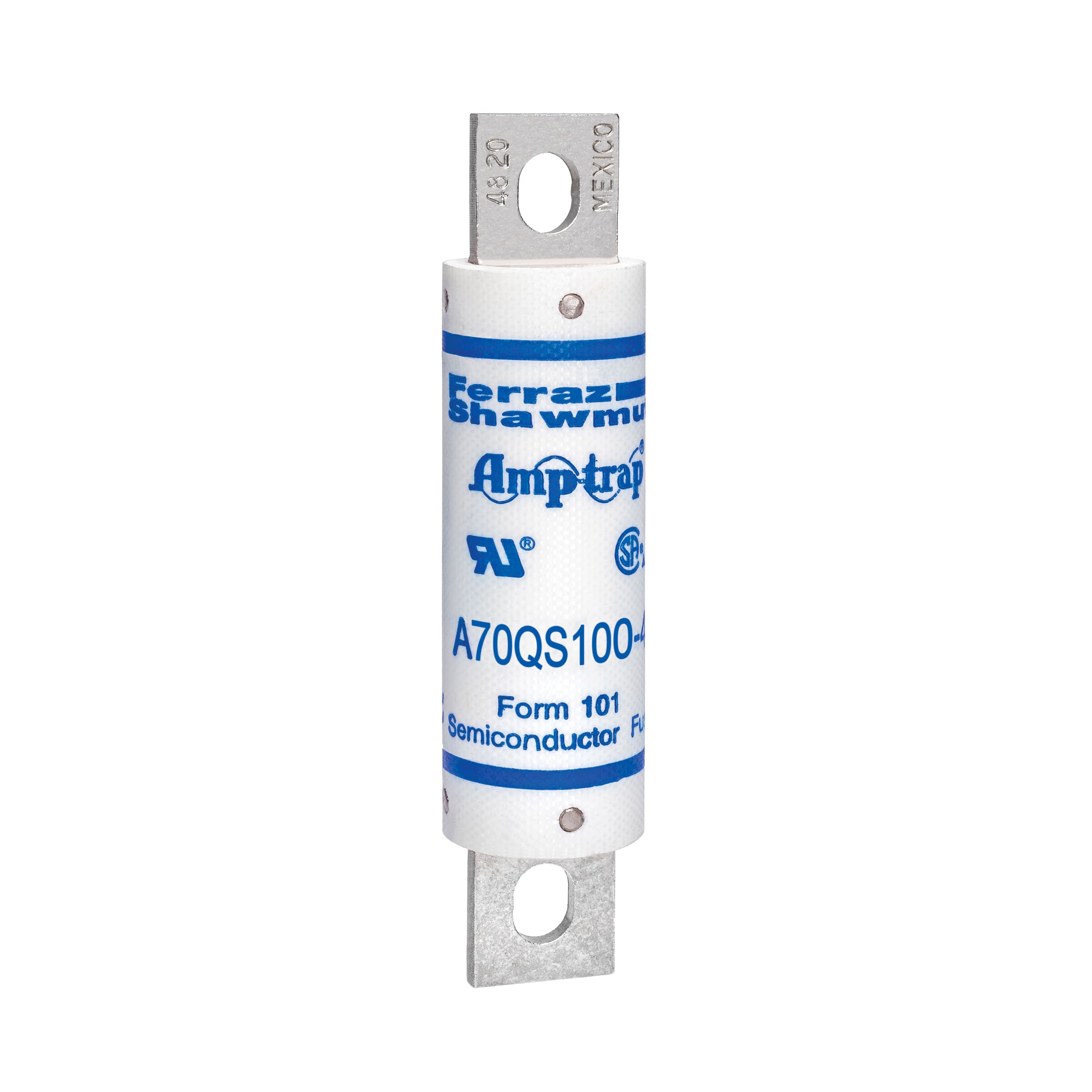 MERSEN - Fusibile ad alta velocità A70QS 700VAC 700VDC 100A Imbullonato Coltello