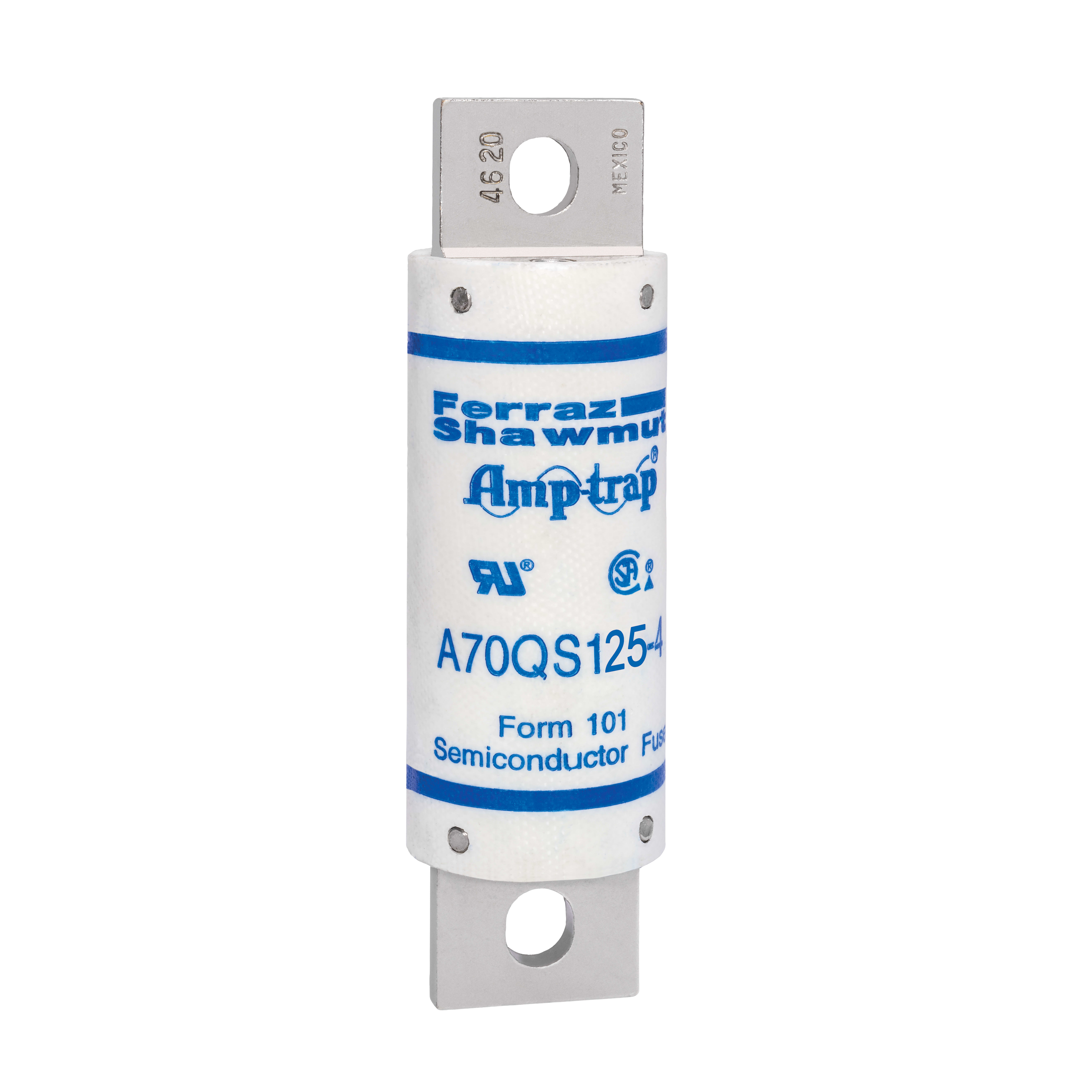MERSEN - Fusibile ad alta velocità A70QS 700VAC 700VDC 125A Imbullonato Coltello