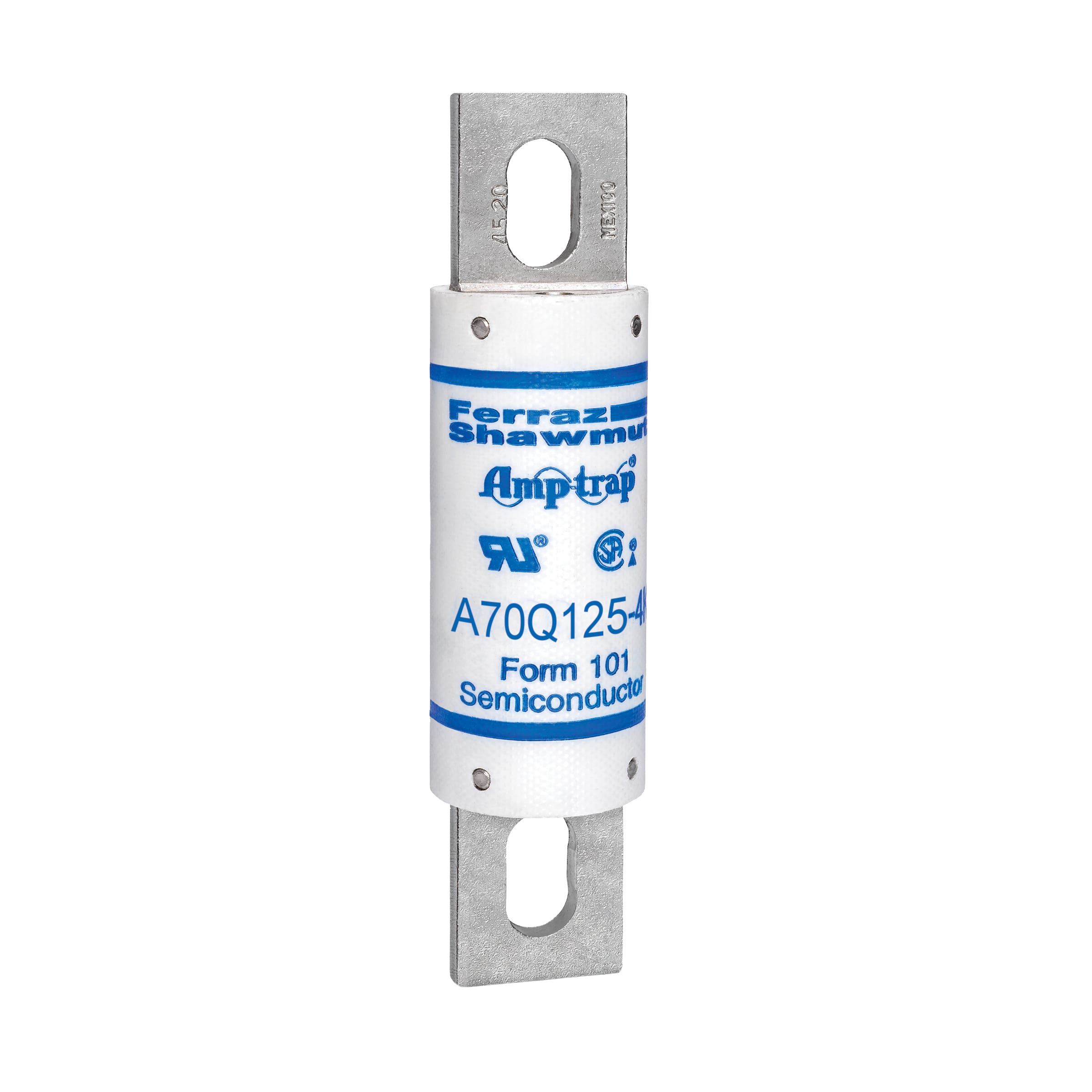 MERSEN - Fusibile ad alta velocità A70QS 700VAC 700VDC 125A Imbullonato Coltello Ind. IL