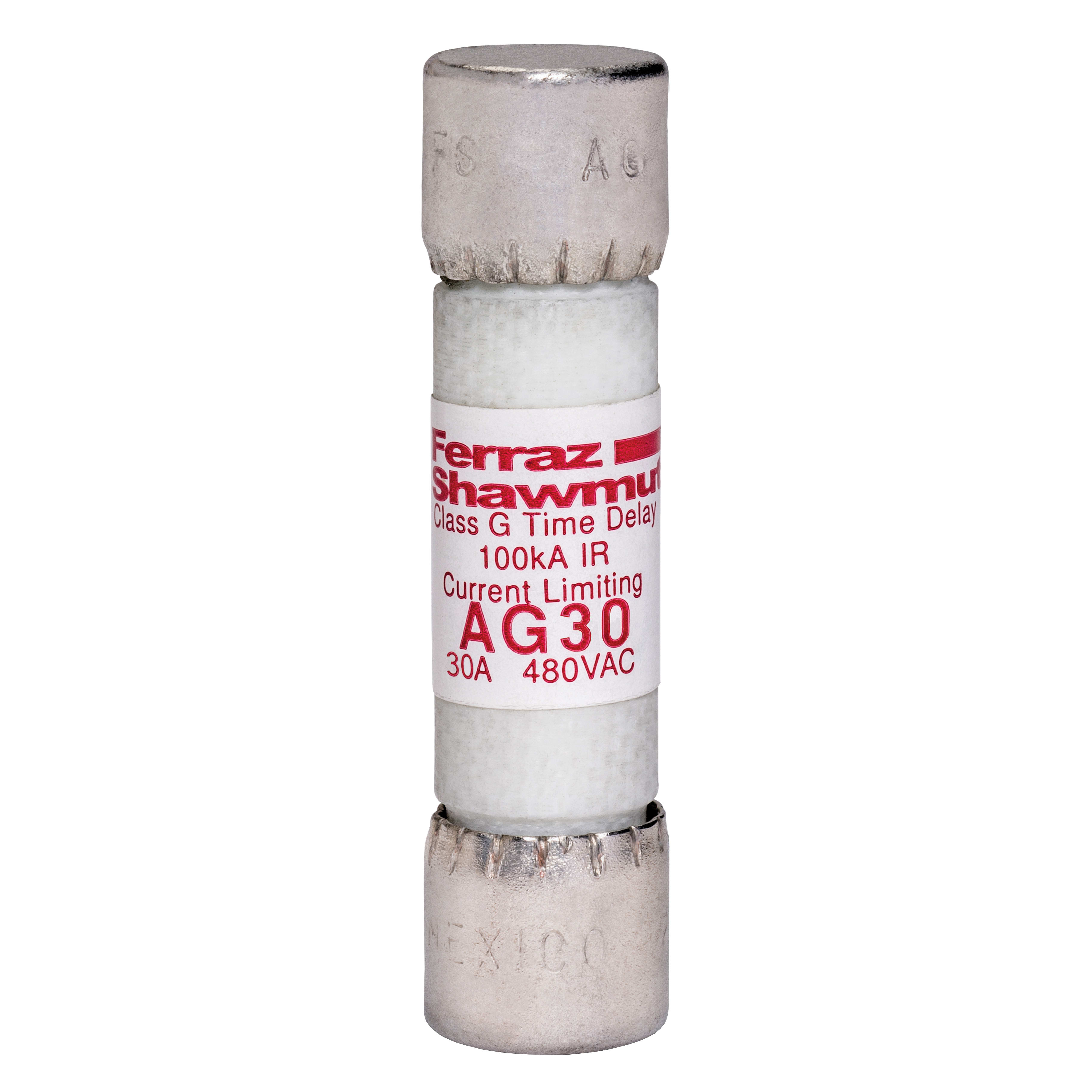 MERSEN - Fusibile AG - Classe G 480VAC 30A Ritardato Cilindrico