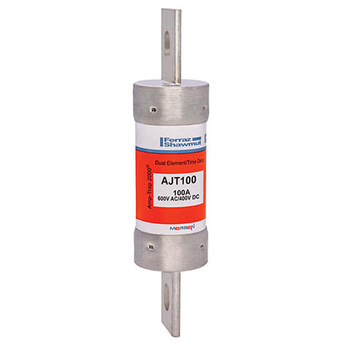 MERSEN - Fusibile AJT - Classe J - Ritardati 600VAC 400VDC 100A Coltello SmartSpot®