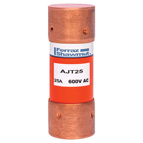 MERSEN - Fusibile AJT - Classe J - Ritardati 600VAC 400VDC 25A Cilindrico SmartSpot®