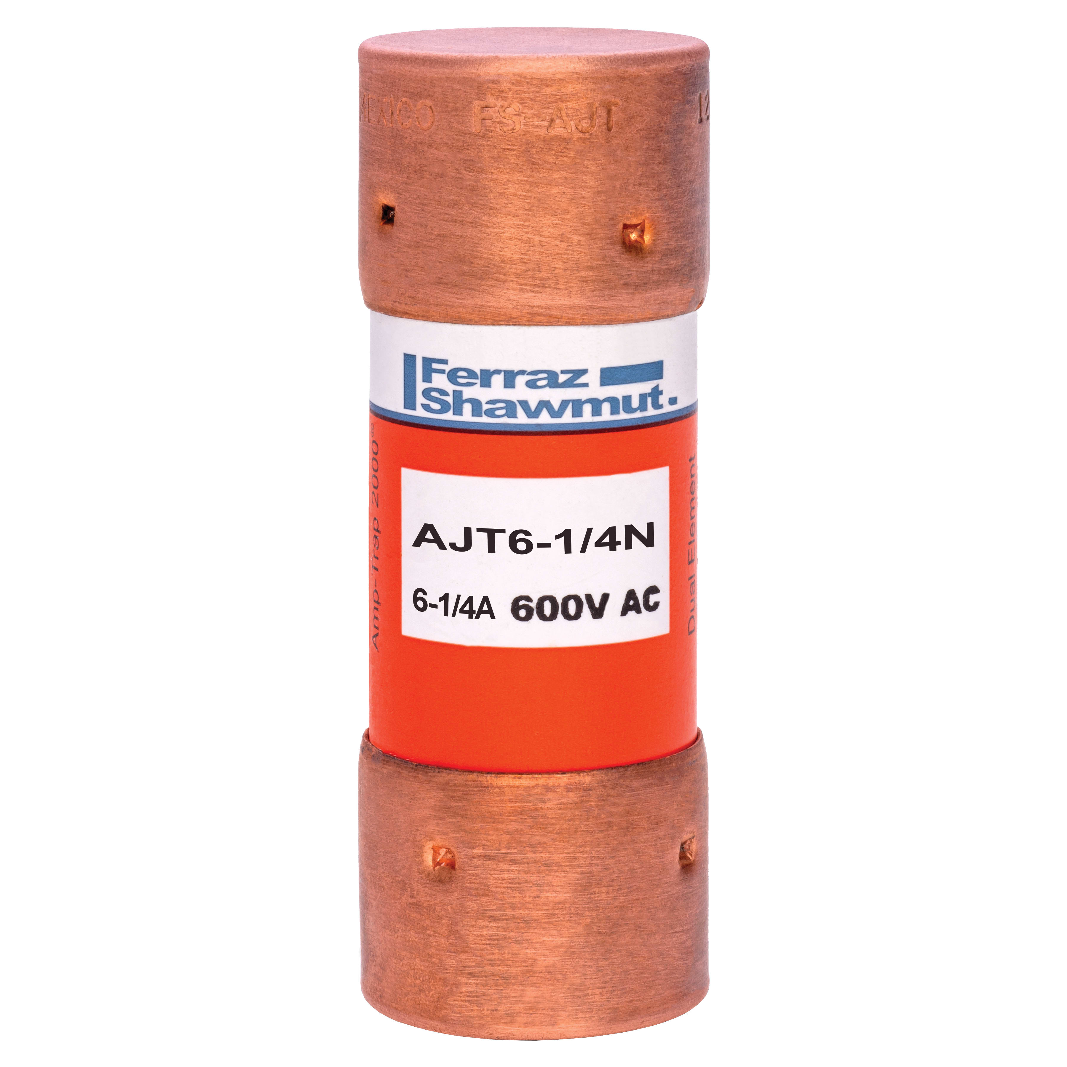 MERSEN - Fusibile AJT - Classe J - Ritardati 600VAC 500VDC 6.25A Cilindrico