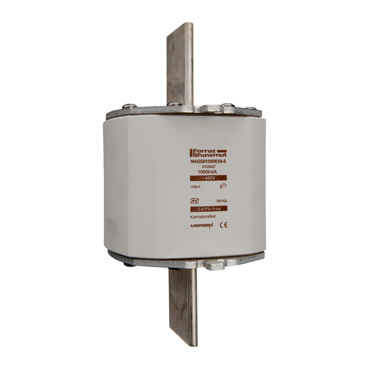 MERSEN - Fusibile NH4a gTr 400VAC 1443A 100KVA Placche Attive Indicatore Superiore