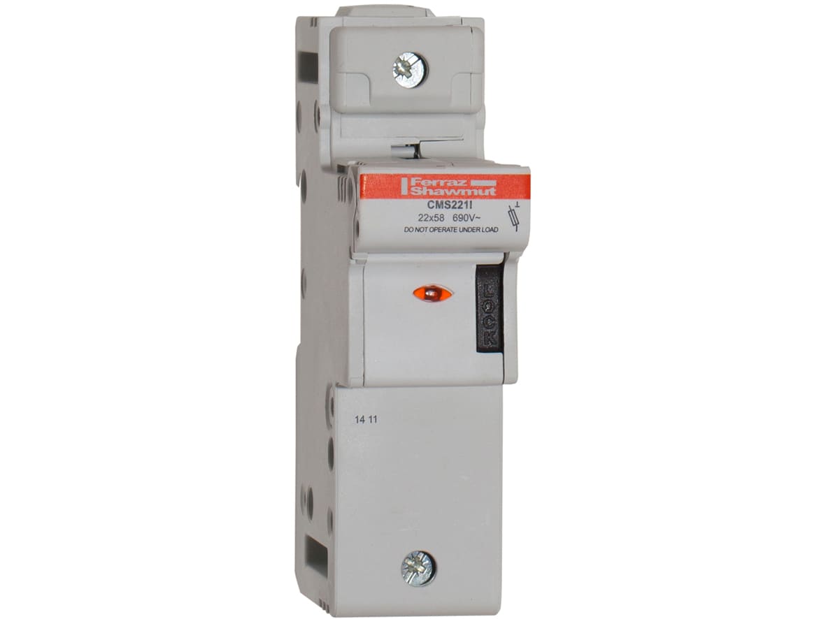 MERSEN - Portafusibili 22x58 CEI 690VAC 690VDC 1 polo IP20 Indicatore visivo