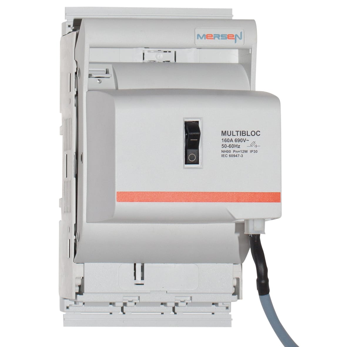 MERSEN - Sezionatore sottocarico NH 00 160A 3 p Pannello/Col. dal basso M8 elecmec mon.
