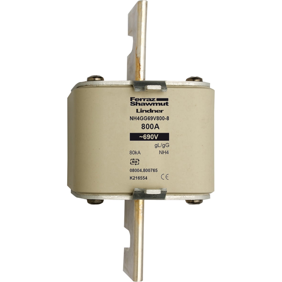MERSEN - Fusibile NH4 gG 690VAC 800A Placche Attive Indicatore Centrale