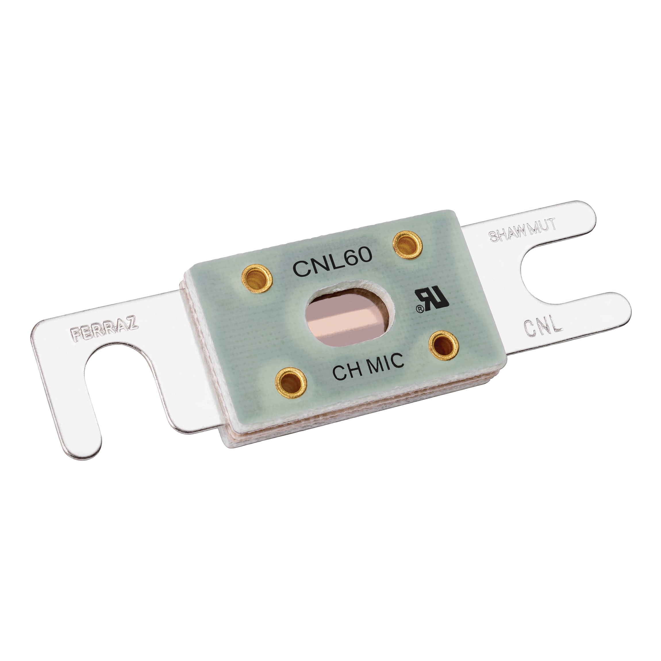 MERSEN - Carrello elevatore Fusibili CNL UL 80VDC 60A Ritardato Coltello Indicatore