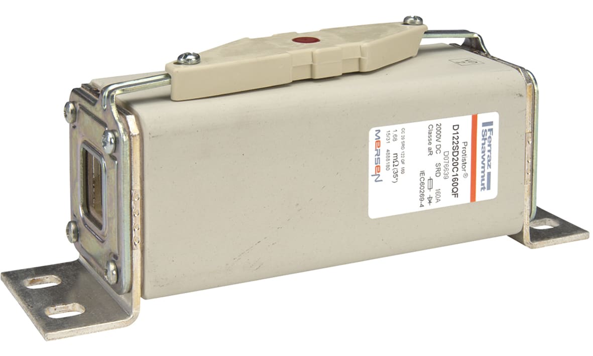 MERSEN - Fusibile ad alta velocità 122 aR 2000VDC CEI 160A Percussore Staffe L