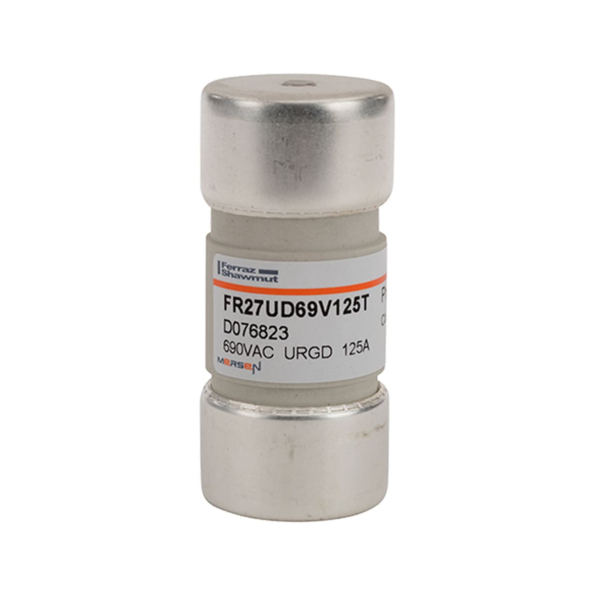 MERSEN - Fusibile cilindrico ad alta velocità 27x60 aR 690VAC 125A Percussore