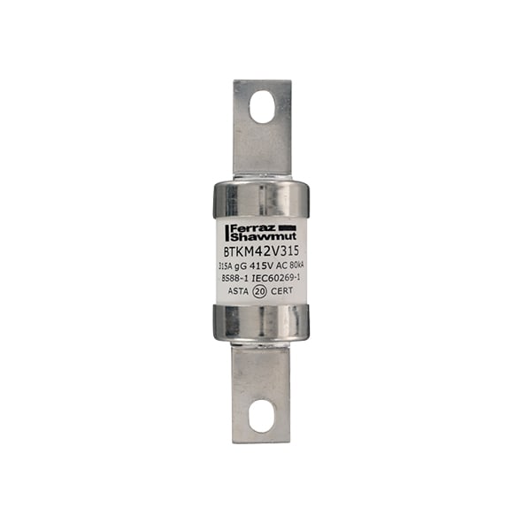 MERSEN - Fusibile BS IEC gG B3X 415VAC 240VDC 315A BTKM Targhetta imbullonata centrale