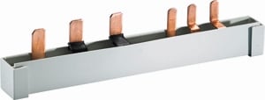 MERSEN - Busbar Fork 3-pole 140mm 16mm² cross section with insulation Pitch 27 and 18mm